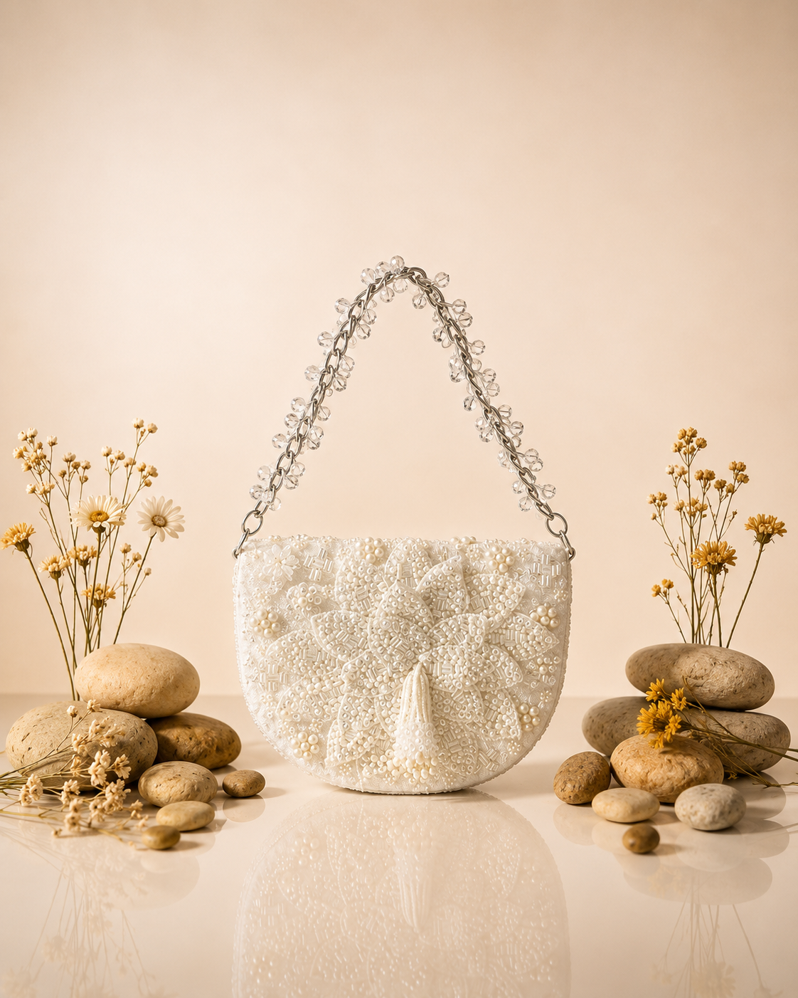 Pearl cascade bag
