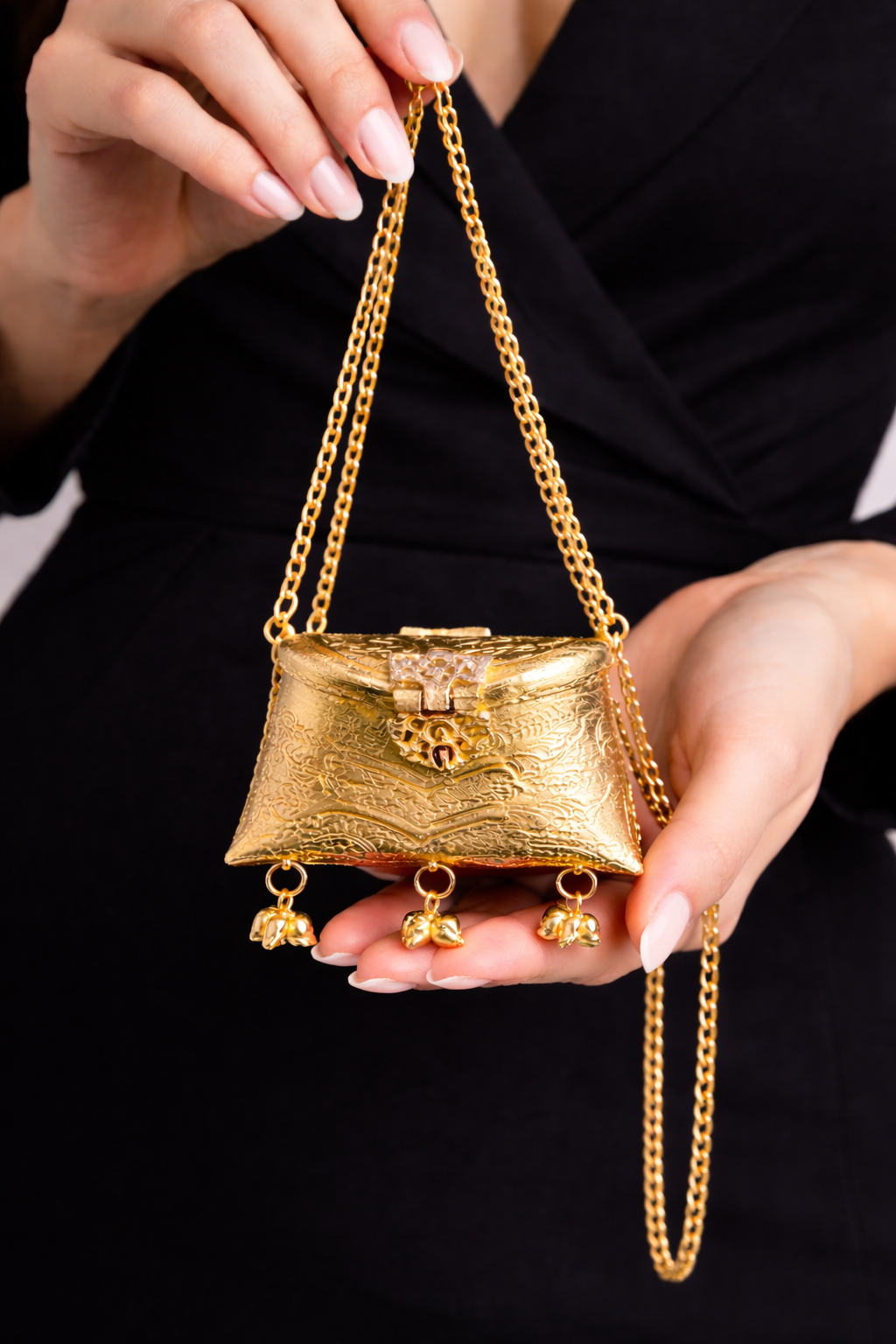 Mini brass bag