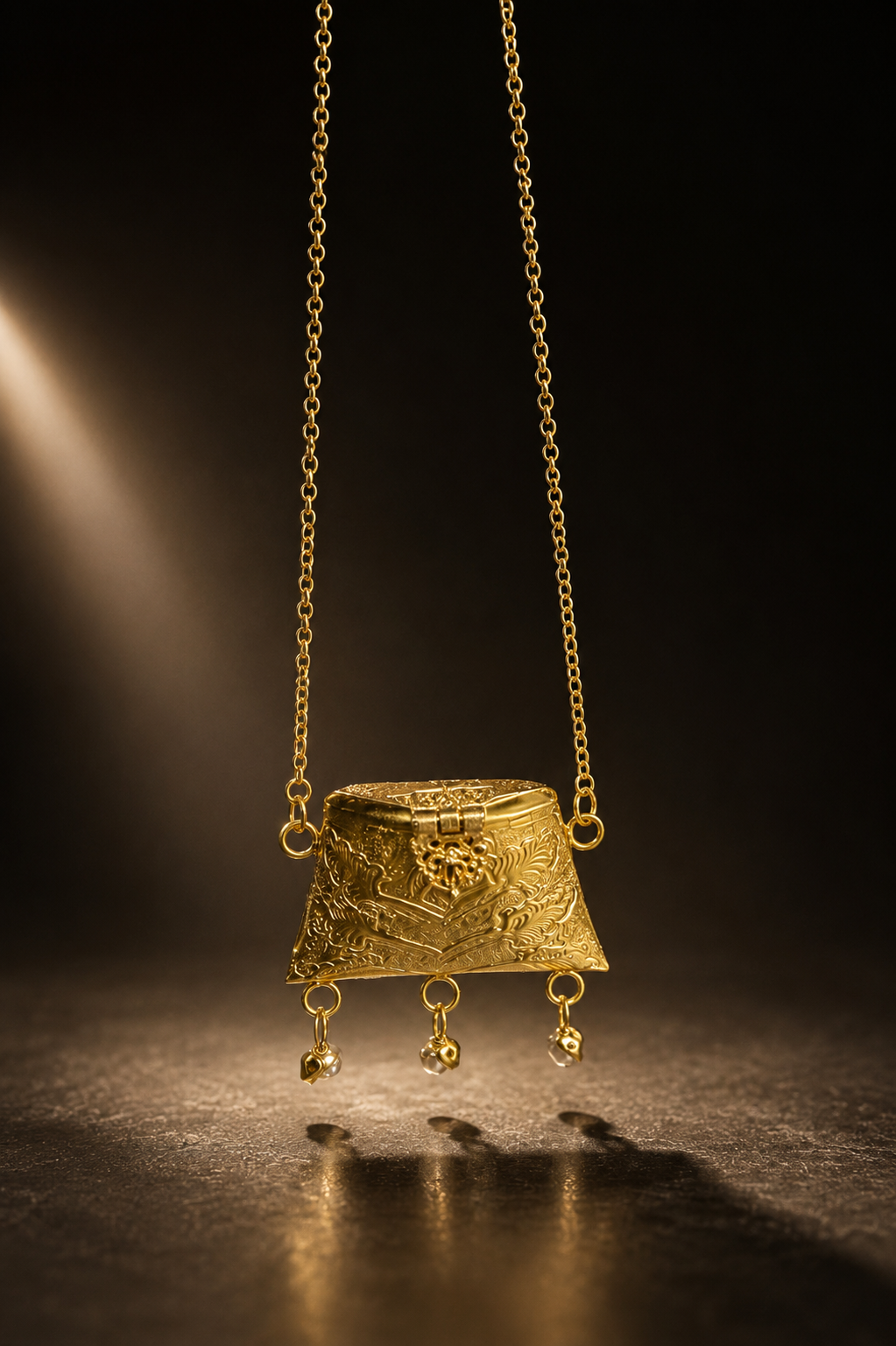Mini brass bag