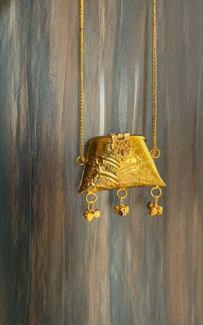 Mini brass bag