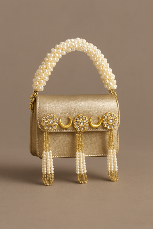 Mini Kundan clutch