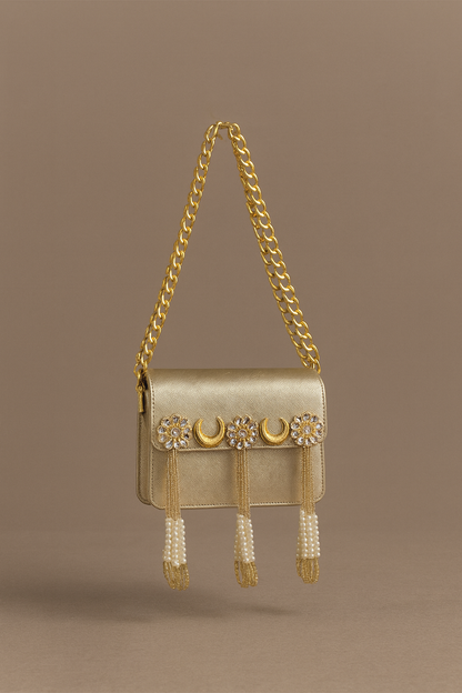Mini Kundan clutch