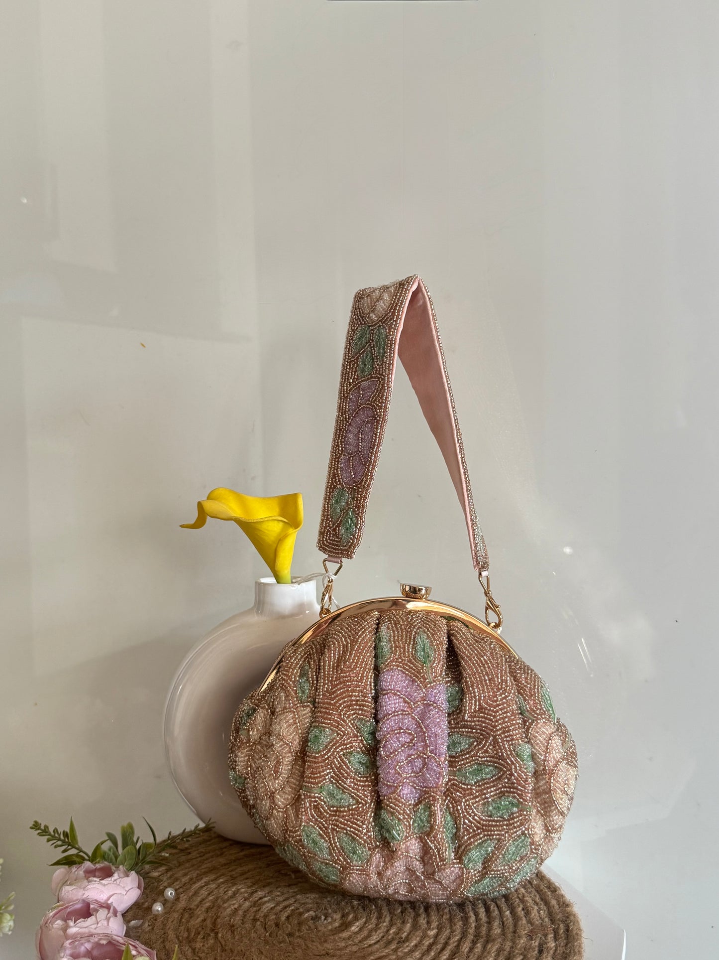 IVORY DRAPE BAG
