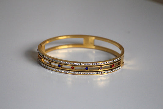 Coloured stone bracelet