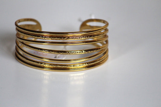 Layered cuff bracelet