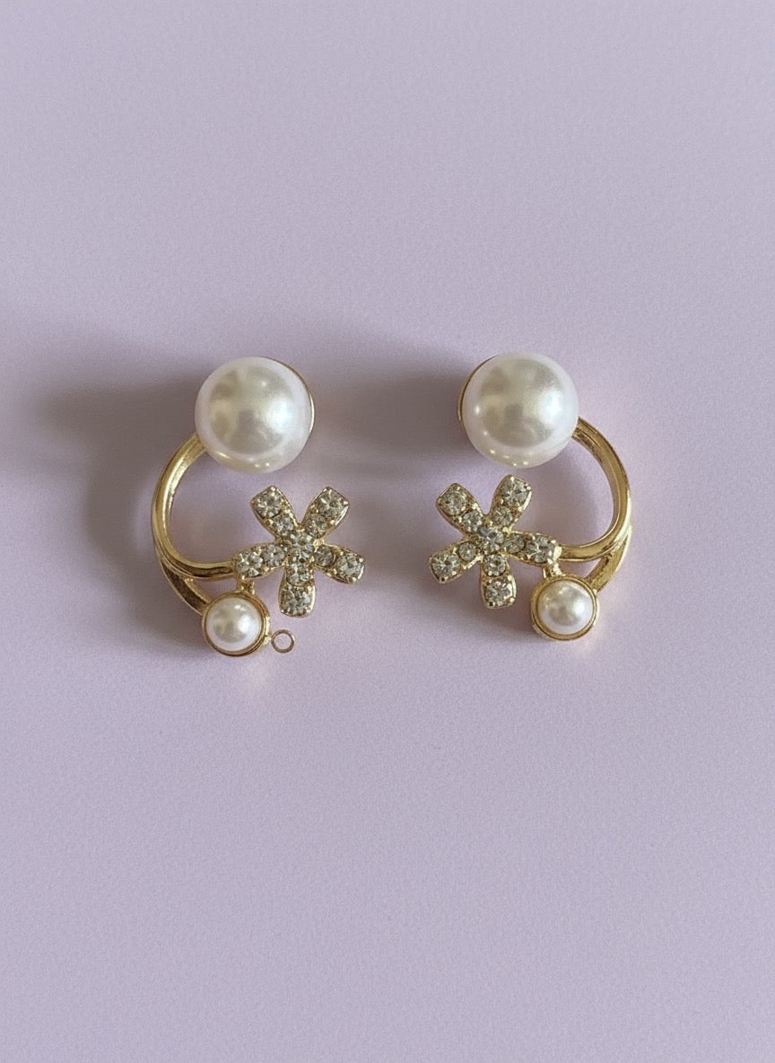 pearl stone earrings