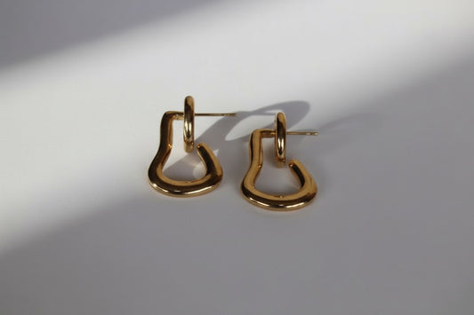 gold hoop earring