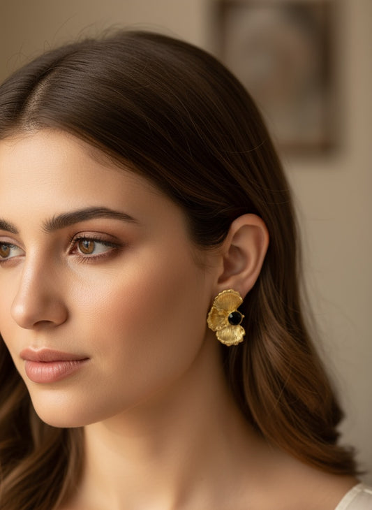 Half Flower Earring