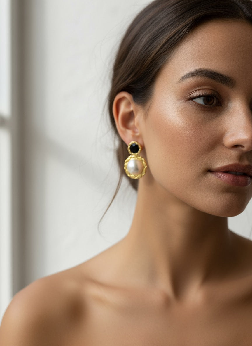 Drop Stone Earrings
