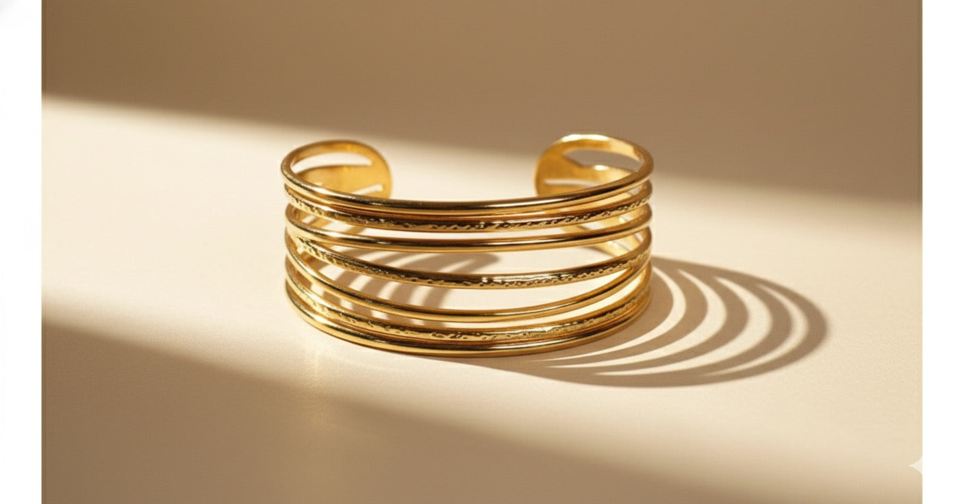 Layered cuff bracelet